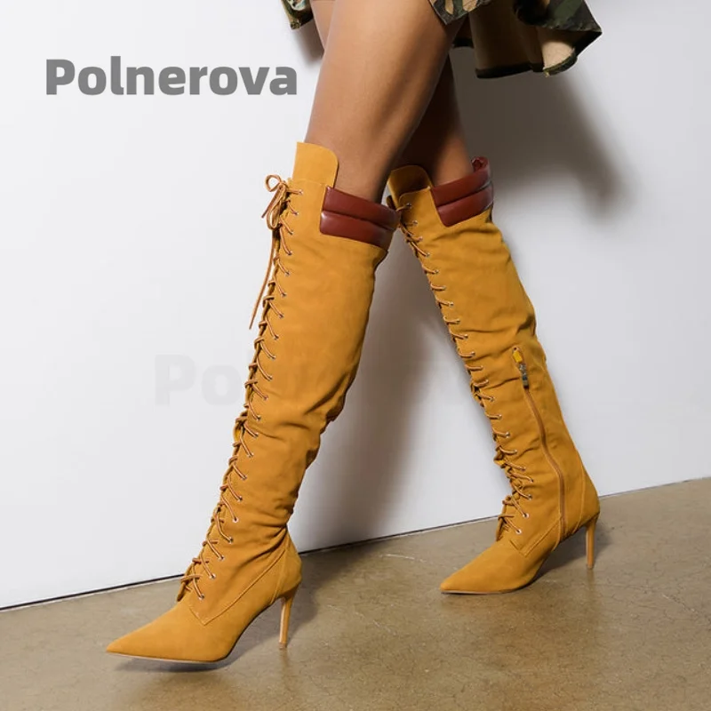 Tan Suede Knee High Boots for  - огляд і ціна Crossfit Lady