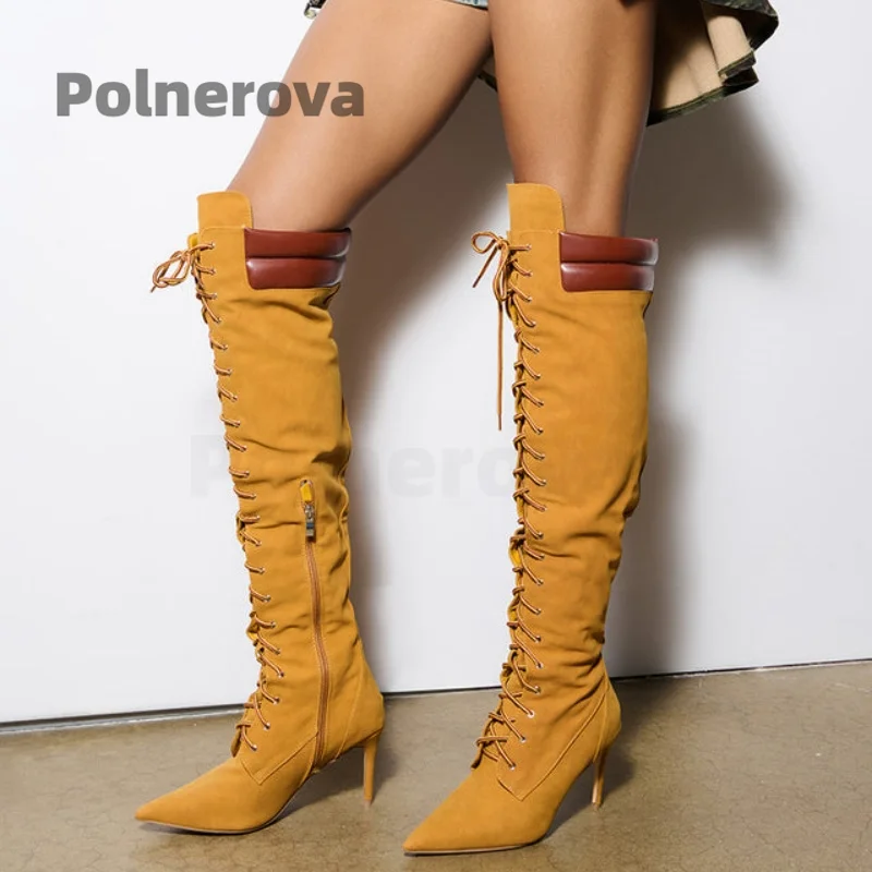 Tan Suede Knee High Boots for  - огляд і ціна Crossfit Lady