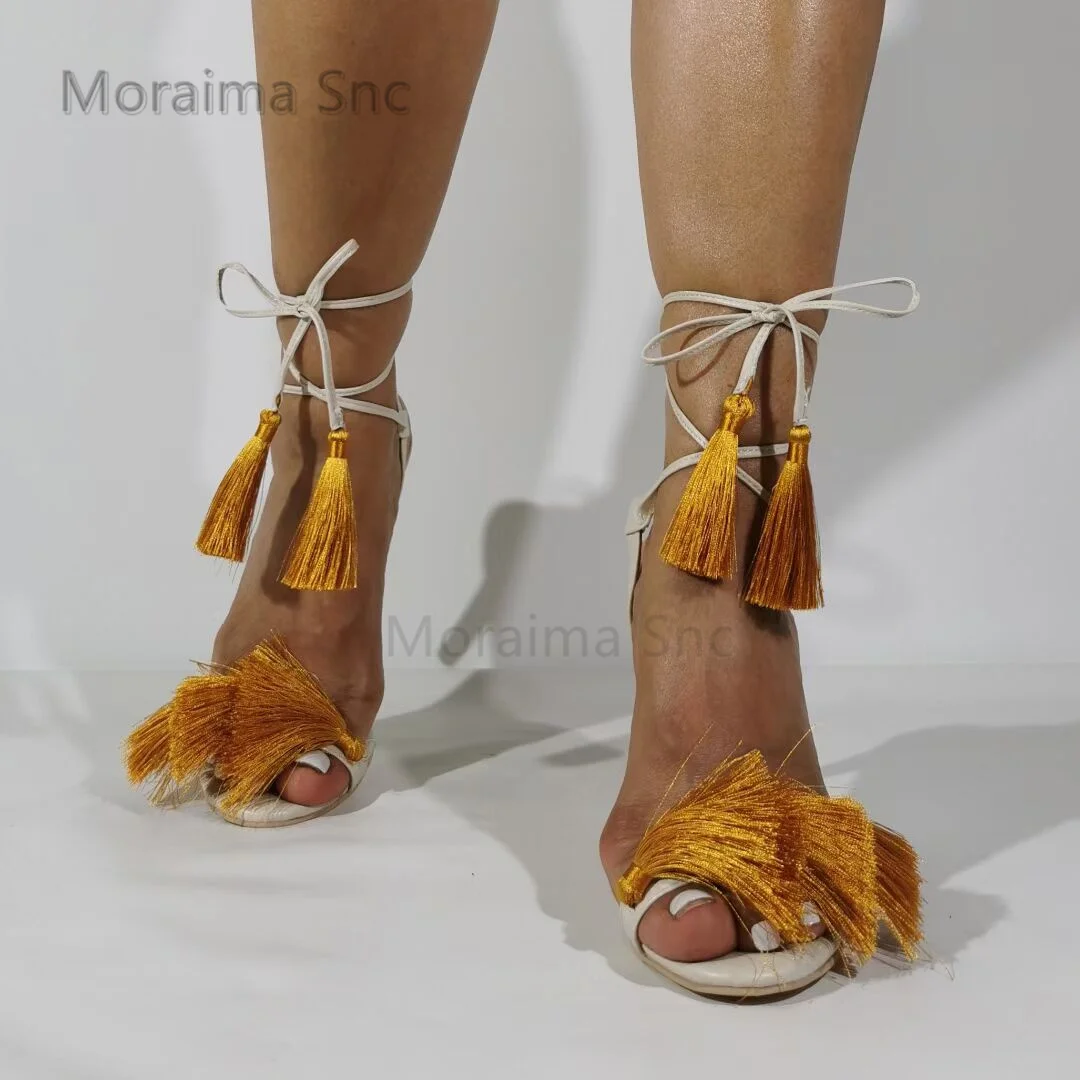 Tassel High Heels Strappy Sand - огляд і ціна Crossfit Lady