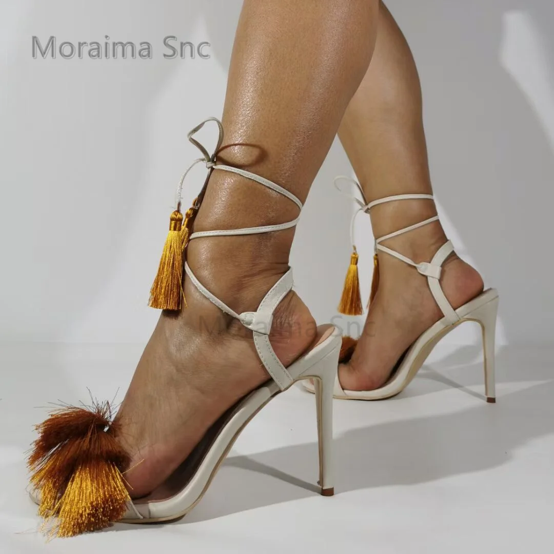 Tassel High Heels Strappy Sand - огляд і ціна Crossfit Lady